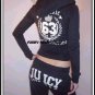 NWT Black Authentic Juicy Couture Classic 63 Set Size Large