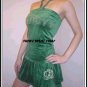 NWT Authentic Green Juicy Couture Velour Halter Dress Size Medium