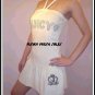 NWT Authentic White Juicy Couture Velour Halter Dress Size Large