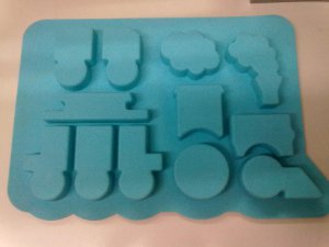 Train silicone cake mould