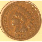 1907 Indian Head Cent VG Partial Liberty #0295