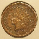 1907 Indian Head Penny F12 FULL LIBERTY #0320
