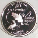 2002-S Clad Proof Louisanna State Quarter PF65DC #0428