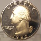 1980-S Deep Cameo Clad Proof Washington Quarter #0863
