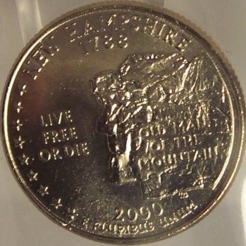 2000-P New Hampshire State Quarter BU in the Cello #0797