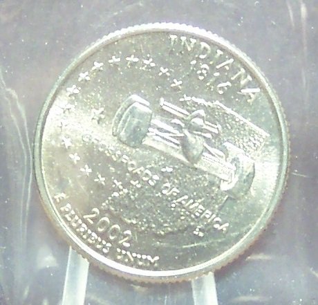 2002-P Indiana State Quarter BU in the Cello #0792
