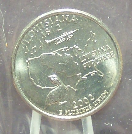 2002-P Louisiana State Quarter BU in the Cello #0866