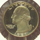 1981-S Washington Deep Cameo Proof Quarter Typ 1 #0689