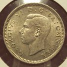 KM #852 Great Britain 1943 Silver 6 pence AU #0942