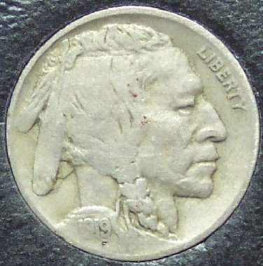 1919-D Buffalo Nickel VF20 #0142