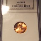 1980 Lincoln Memorial Penny NGC MS 66 RD #G003
