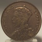 1933 New Zealand Silver 1/2 Crown AU++ #0501