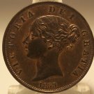 KM #726 1853 Great Britain Half Penny UNC #0673