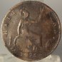 KM #754 Great Britain 1875 Half Penny Fine Details #0966