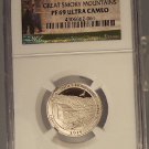 2014-S Clad Proof Great Smoky Mts Quarter NGC PR69UC #G085