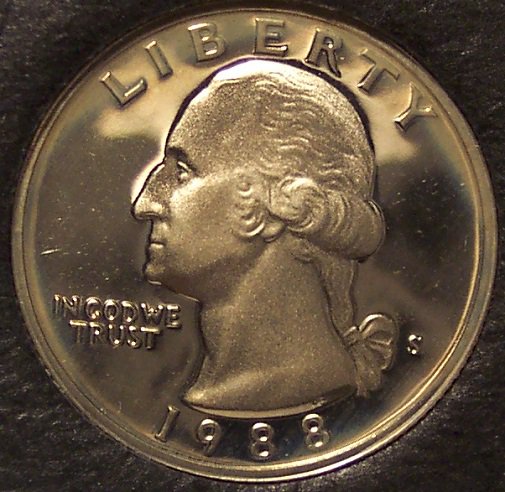 1988-S Proof DCAM Washington Quarter PF65 #0148