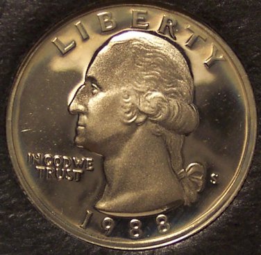 1988-S Proof DCAM Washington Quarter PF65 #0148