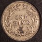 1913 Silver Barber Dime EF Details #0114