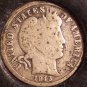 1913 Silver Barber Dime VG #0157