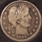 1899 Barber Silver Quarter F12 #0213