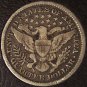 1899 Barber Silver Quarter F12 #0213