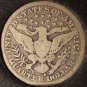 1915-S Silver Barber Quarter VG #0189
