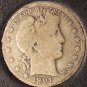 1901-S Barber Silver Half Dollar VG #0511