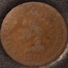 1874 Indian Head Cent Penny AG #0331