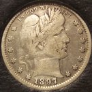 1897 Barber Silver Quarter VF #0211