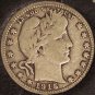 1915-D Barber Silver Quarter VG/F #0519