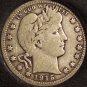 1915-D Barber Silver Quarter VG/F #0519