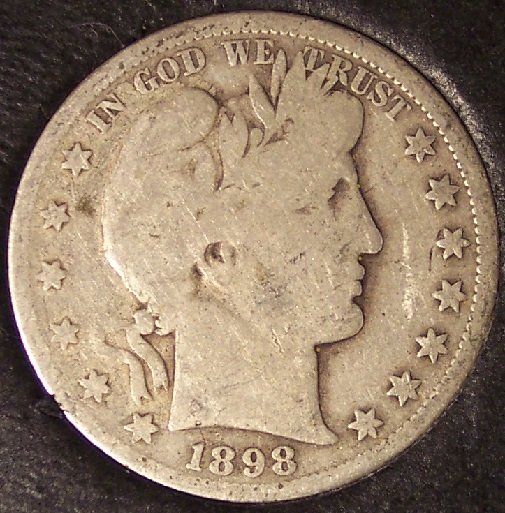 1898-S Barber Silver Half Dollar #0069