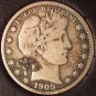 1909 Barber Silver Half Dollar Fine #0664