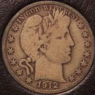 1912-D Barber Silver Half Dollar Fine #0728