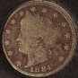 1884 Liberty Head âVâ Nickel VG Dark #0178