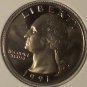 1991-S Deep Cameo Proof Clad Washington Quarter #0634