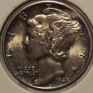 1945-D Mercury Head Dime GEM BU FSB #0902