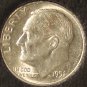 1951-S Roosevelt Silver Dime Semi-Key BU MS63 #0968