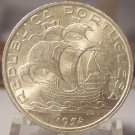 KM# 586 1954 Portugal Silver 10 Escudos MS62 #0983