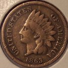 1863 CN Indian Head Cent VG #0159