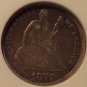 1877 Seated Liberty Dime ANACS VF30 Details (Cleaned) #G053