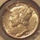 1942 Mercury Silver Dime BU #0499
