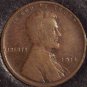 1914 Lincoln Wheat Penny VG10 #0536