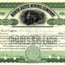 North Butte Mining Company Stock Certificate #C001