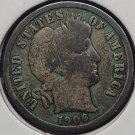 1906-D Barber Silver Dime VG08 #0272