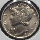 1945-D Mercury Head Silver Dime GEM BU FSB #0328