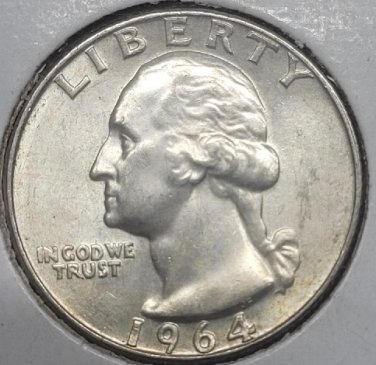 1964-D Washington Silver Quarter CH BU #0432