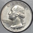 1951 Washington Silver Quarter GEM #0435
