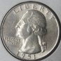 1951 Washington Silver Quarter GEM #0435
