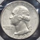 1943 Washington Silver Quarter GEM #0449